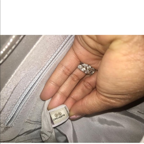 Authentic Silver Chevron Metallic Chanel Backpack - Picture 8 of 8